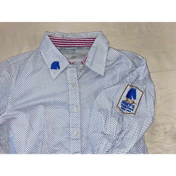 Cinch Tops - Cinch Long Sleeve Button Front Western Top, Blouse. Mary's Tack & Feed. L, GUC!